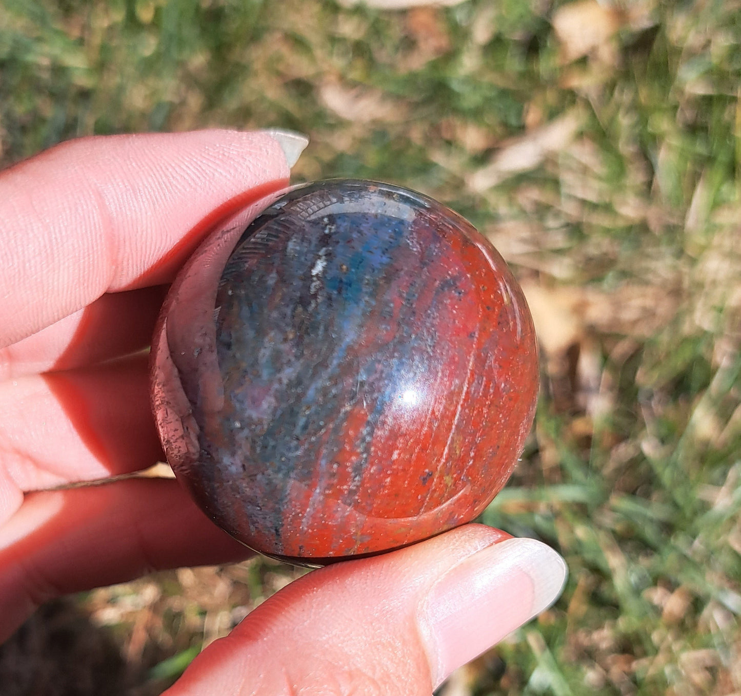 Ocean Jasper Sphere - Gemstone Sphere, Metaphysical Crystal, Crystal Collection