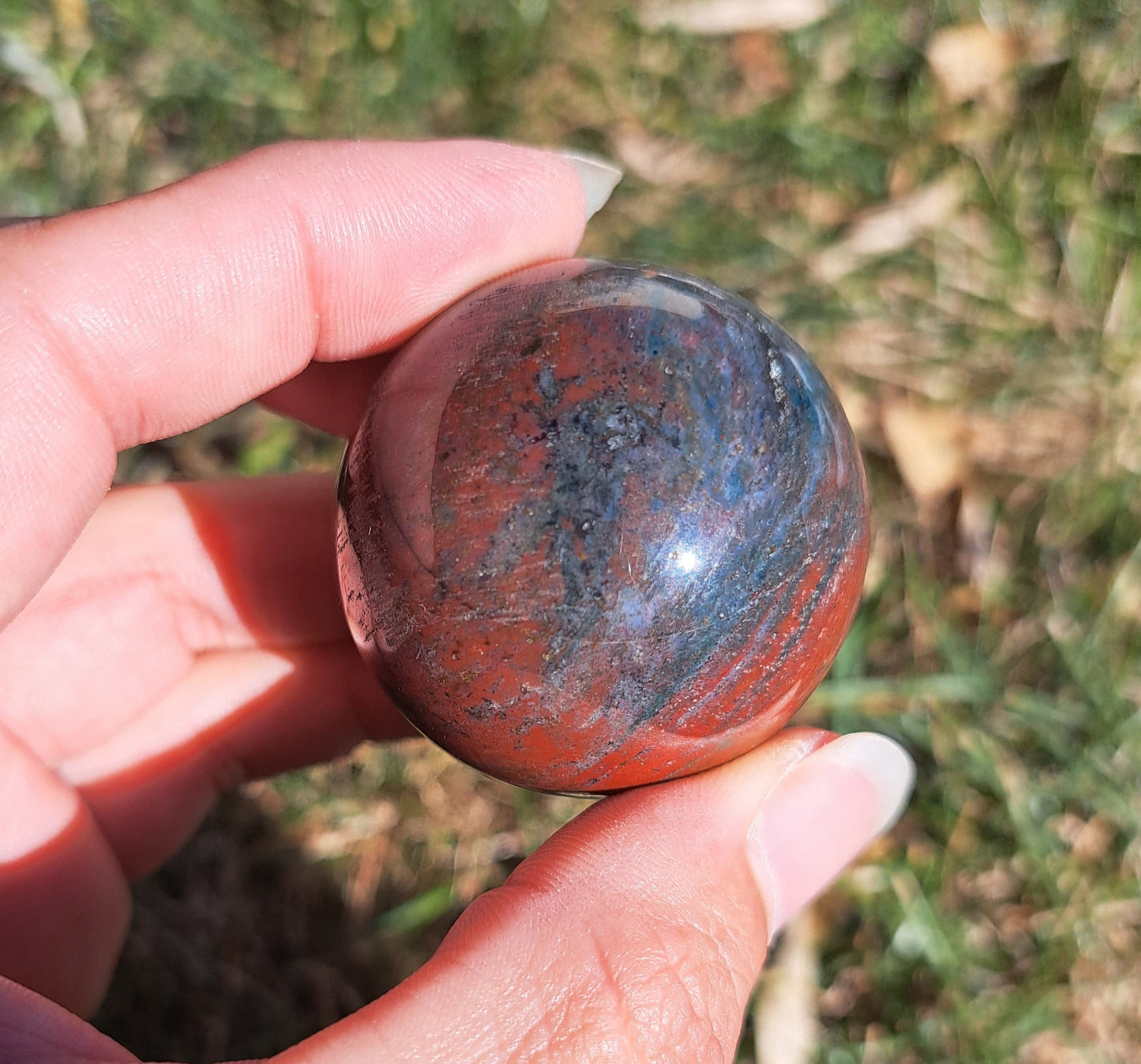 Ocean Jasper Sphere - Gemstone Sphere, Metaphysical Crystal, Crystal Collection