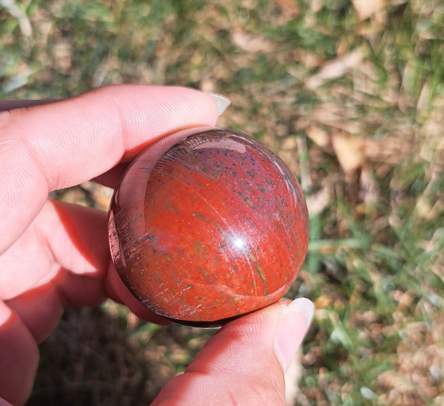 Ocean Jasper Sphere - Gemstone Sphere, Metaphysical Crystal, Crystal Collection