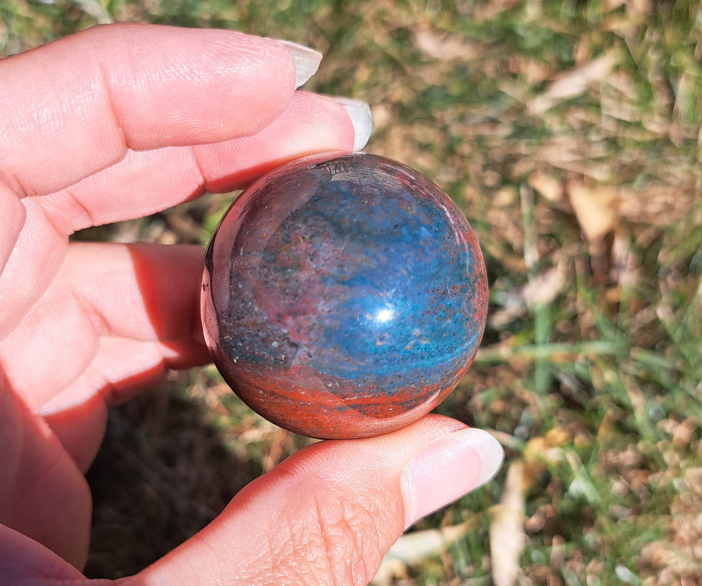 Ocean Jasper Sphere - Gemstone Sphere, Metaphysical Crystal, Crystal Collection