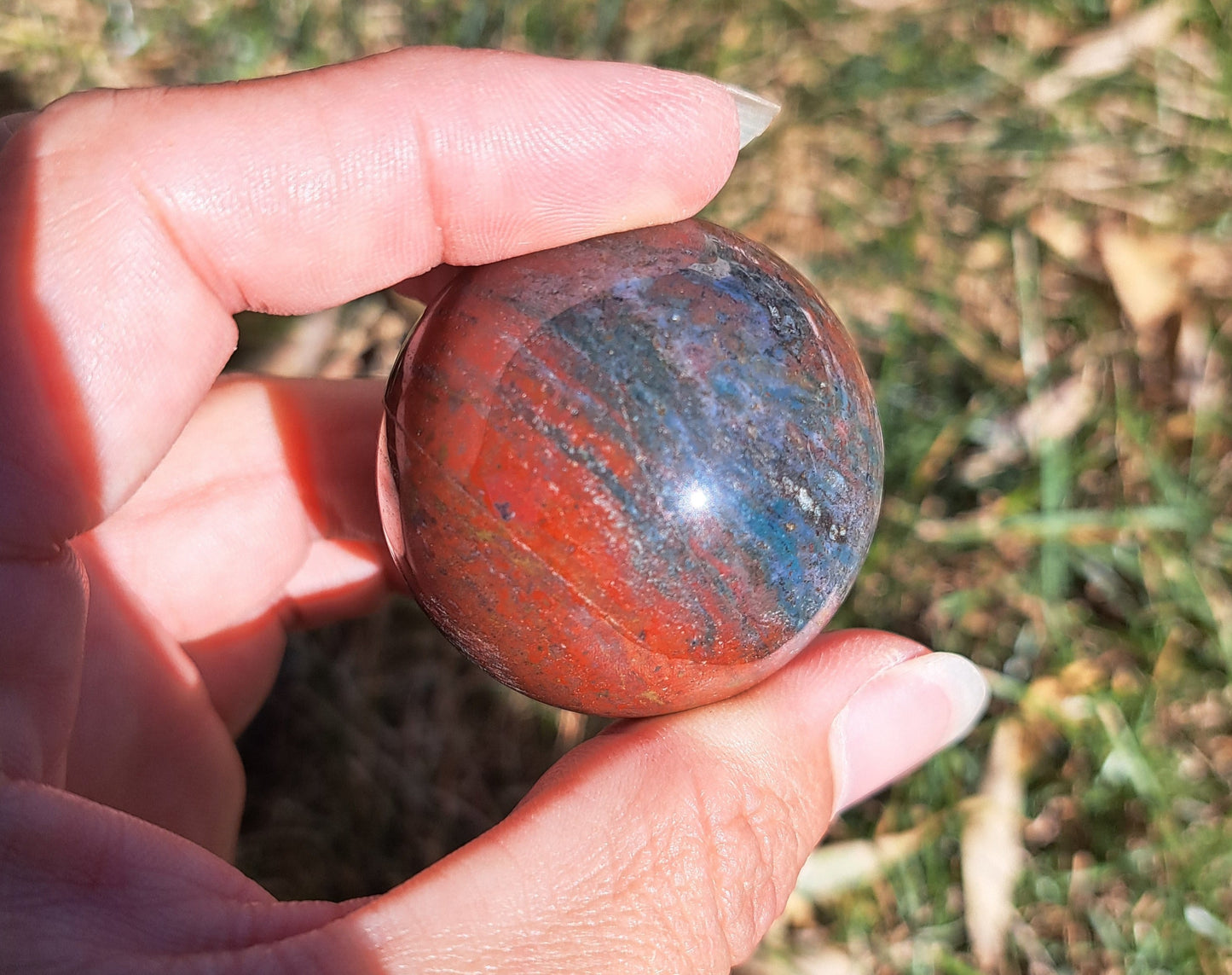 Ocean Jasper Sphere - Gemstone Sphere, Metaphysical Crystal, Crystal Collection