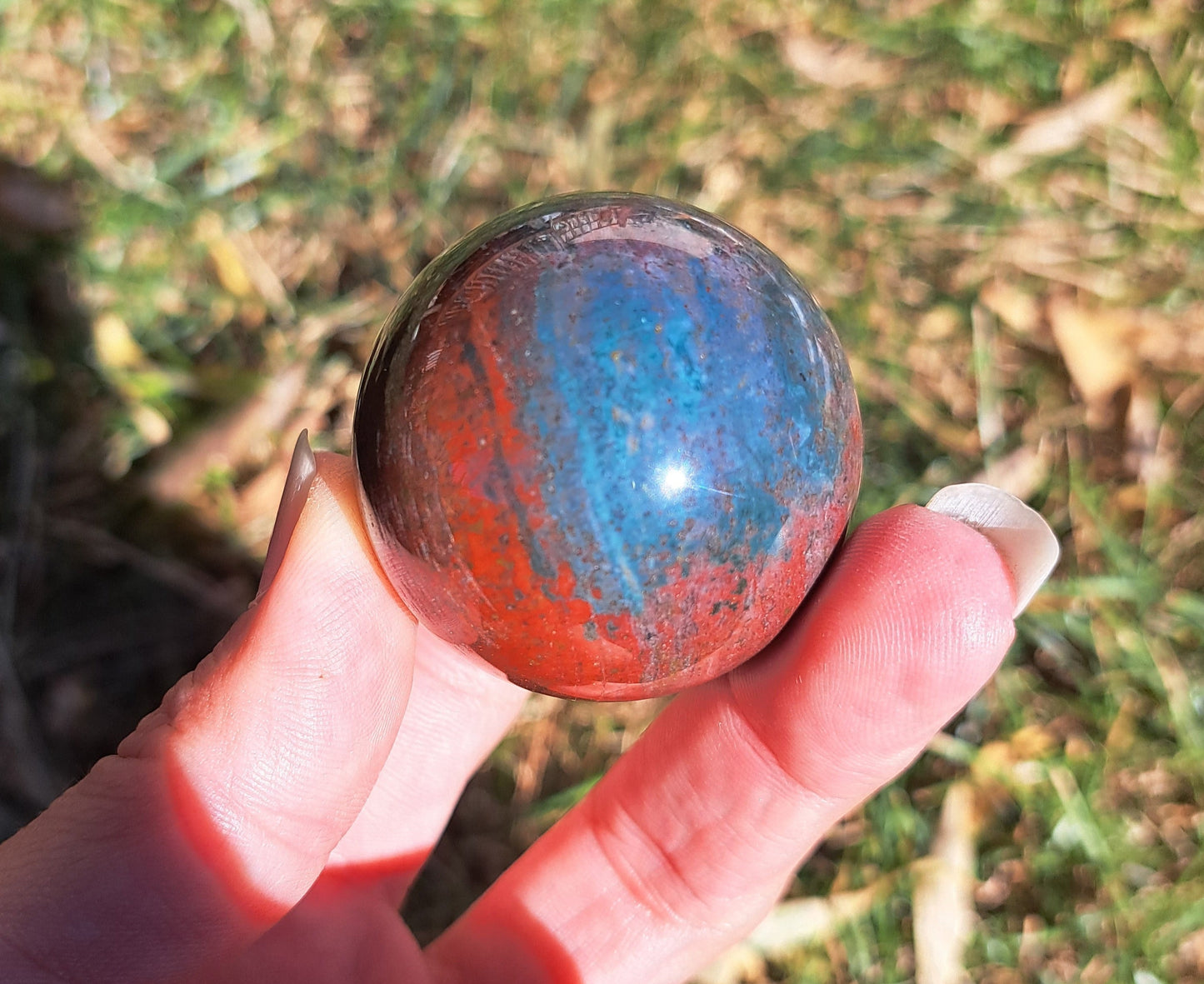 Ocean Jasper Sphere - Gemstone Sphere, Metaphysical Crystal, Crystal Collection
