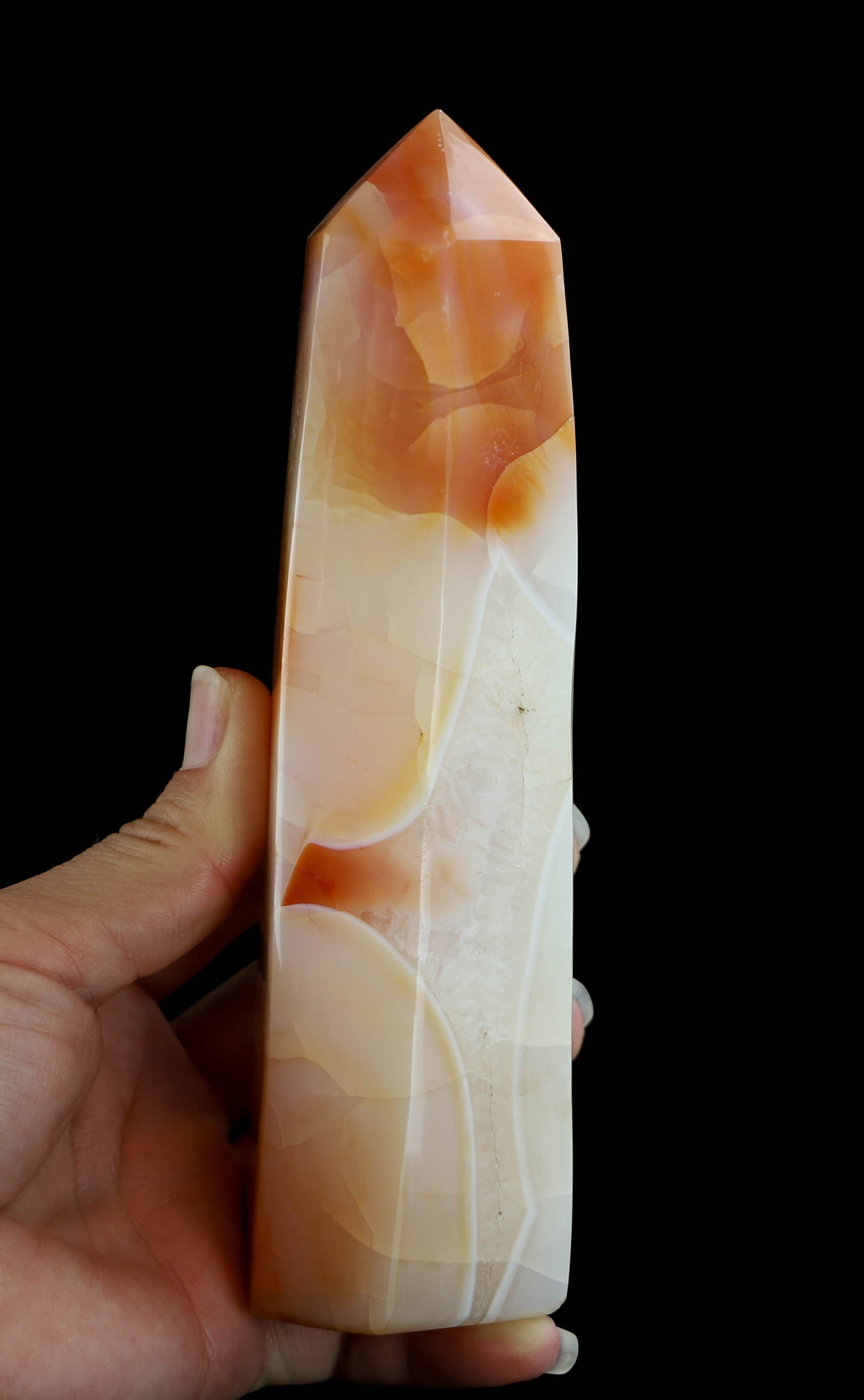 Carnelian Crystal Tower: Decorate your Space with the Vibrant Energy of Carnelian