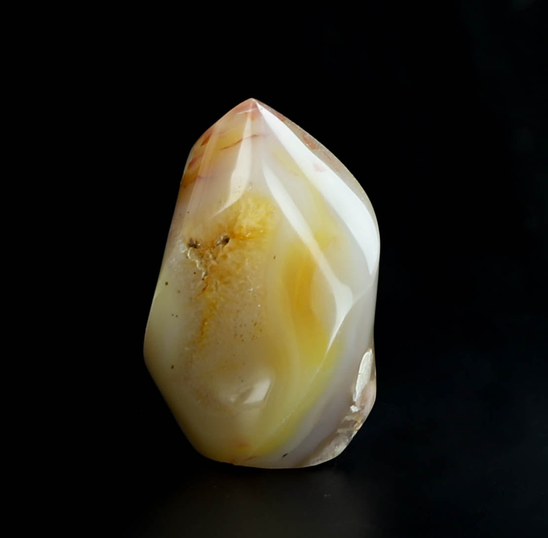 Flower Agate Crystal Flame