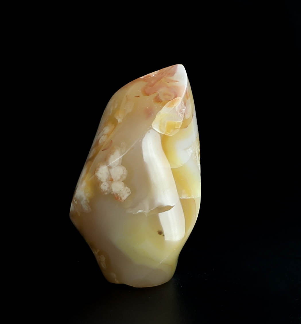Flower Agate Crystal Flame
