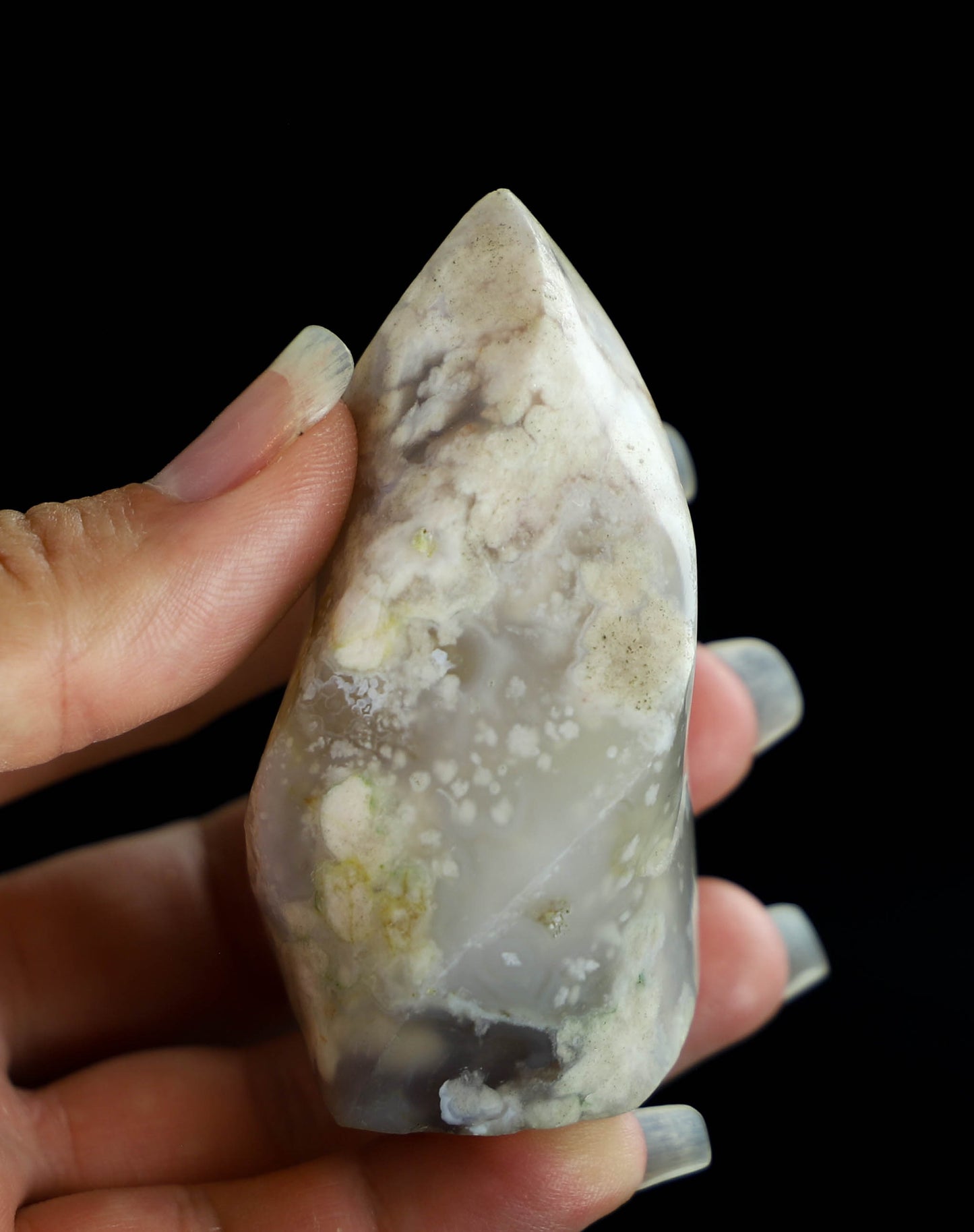 Flower Agate Crystal Flame