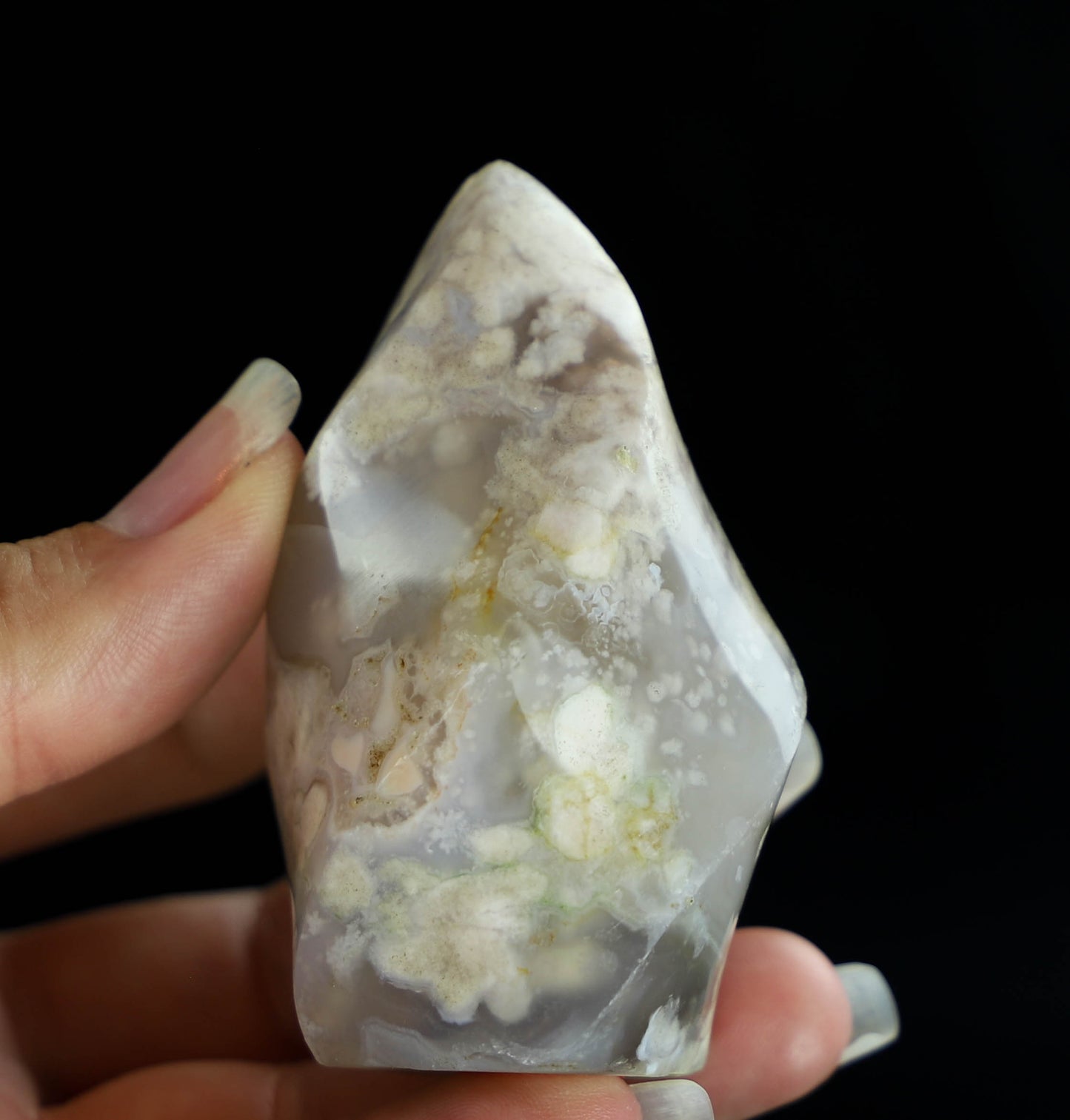 Flower Agate Crystal Flame