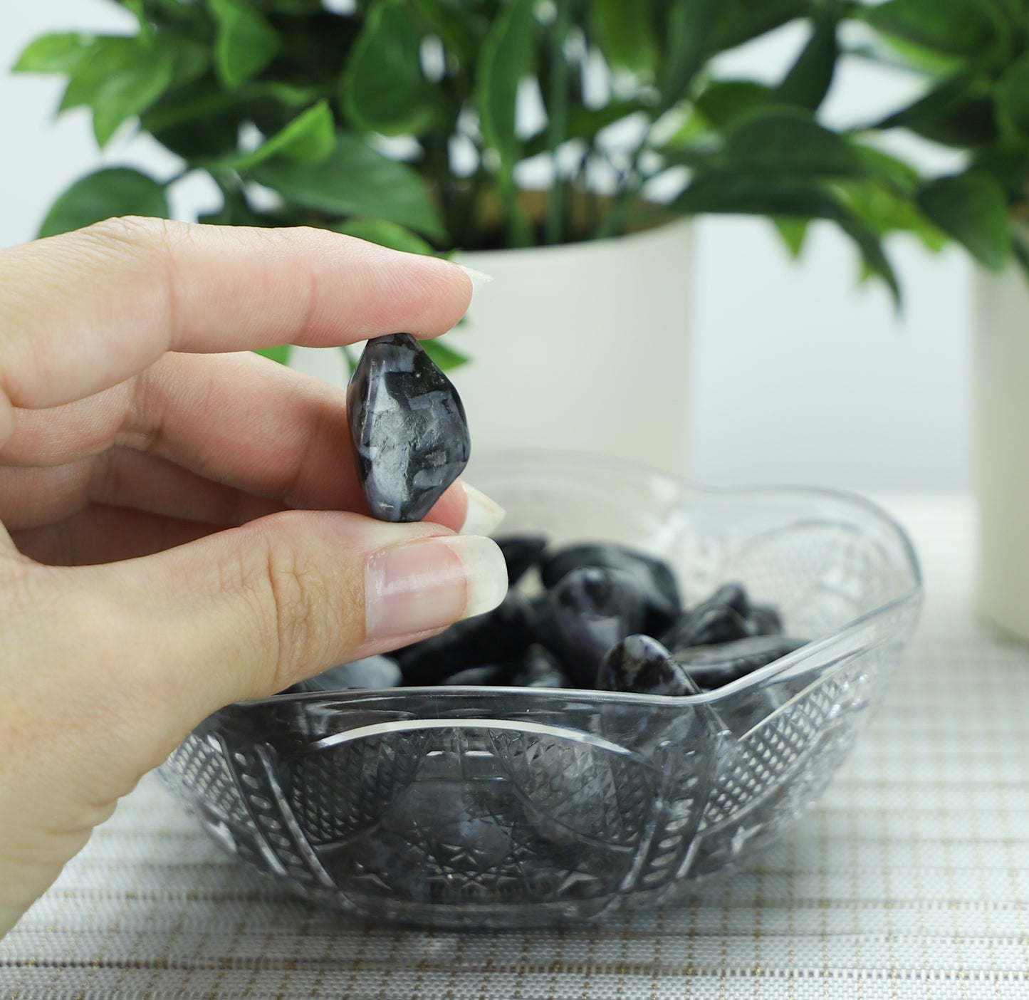 Indigo Gabbro Crystal Tumble