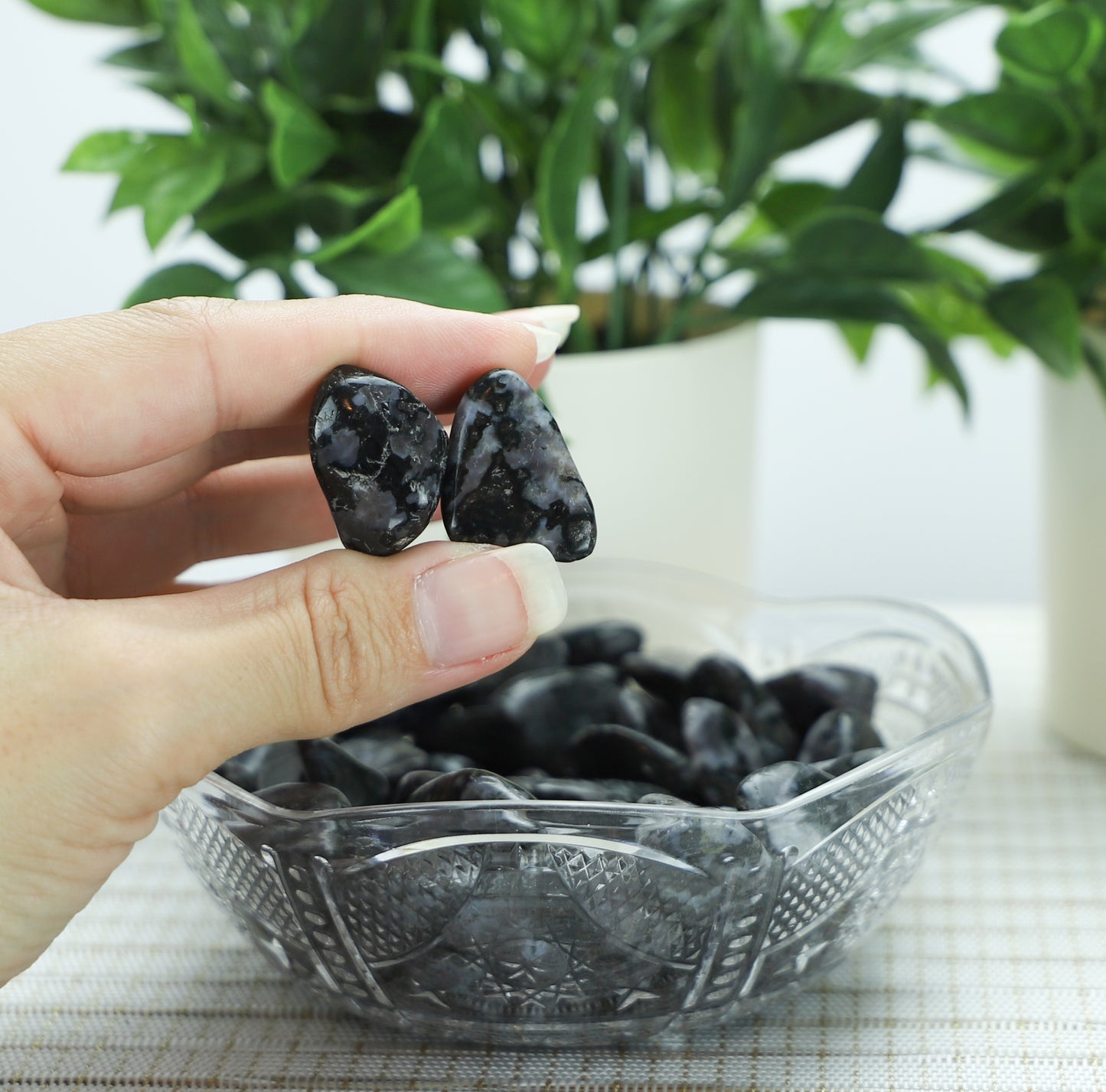 Indigo Gabbro Crystal Tumble