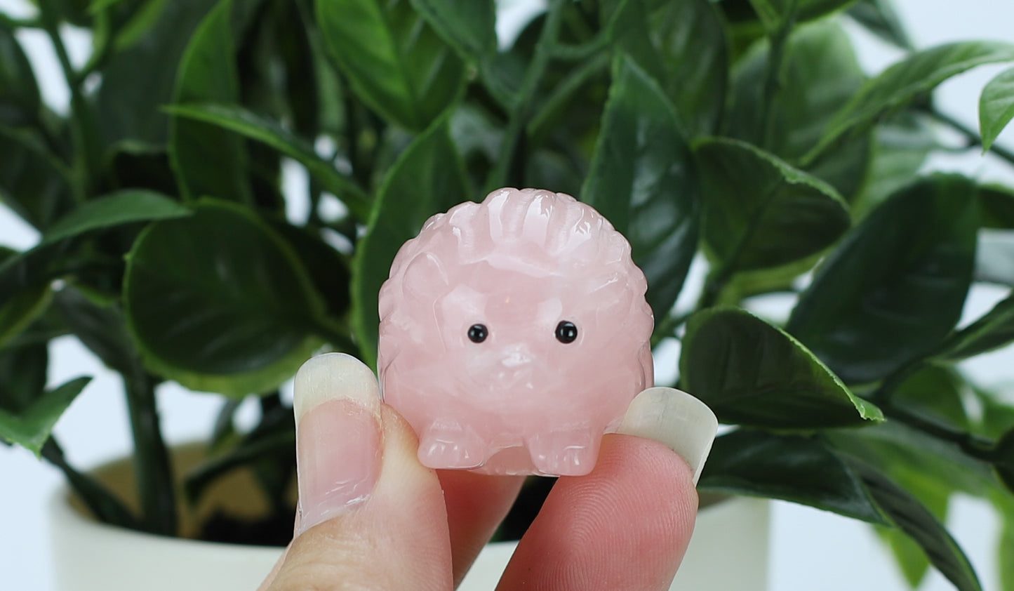 Rose Quartz Hedgehog Crystal