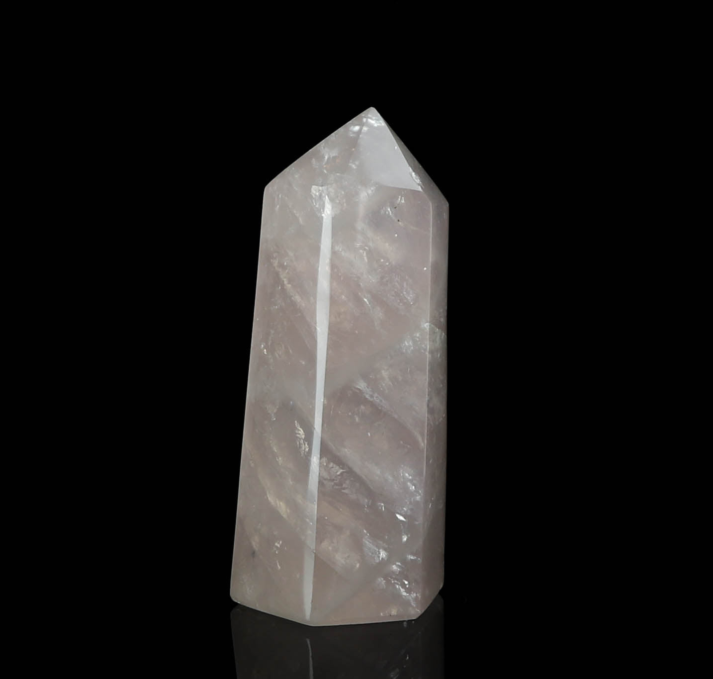 Natural Rose Quartz Tower - Healing, Love, Courage