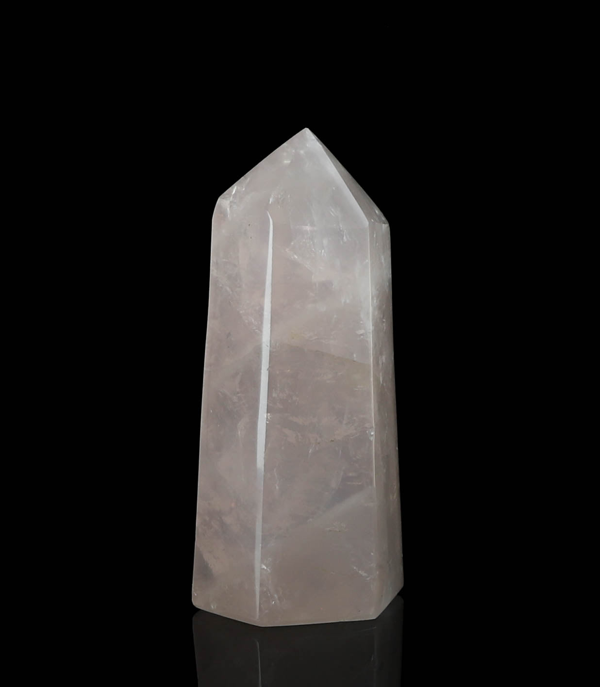 Natural Rose Quartz Tower - Healing, Love, Courage