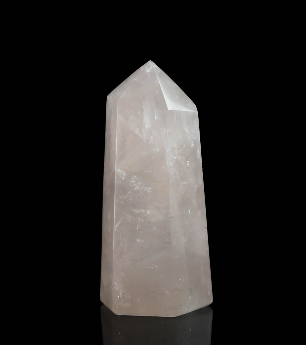 Natural Rose Quartz Tower - Healing, Love, Courage