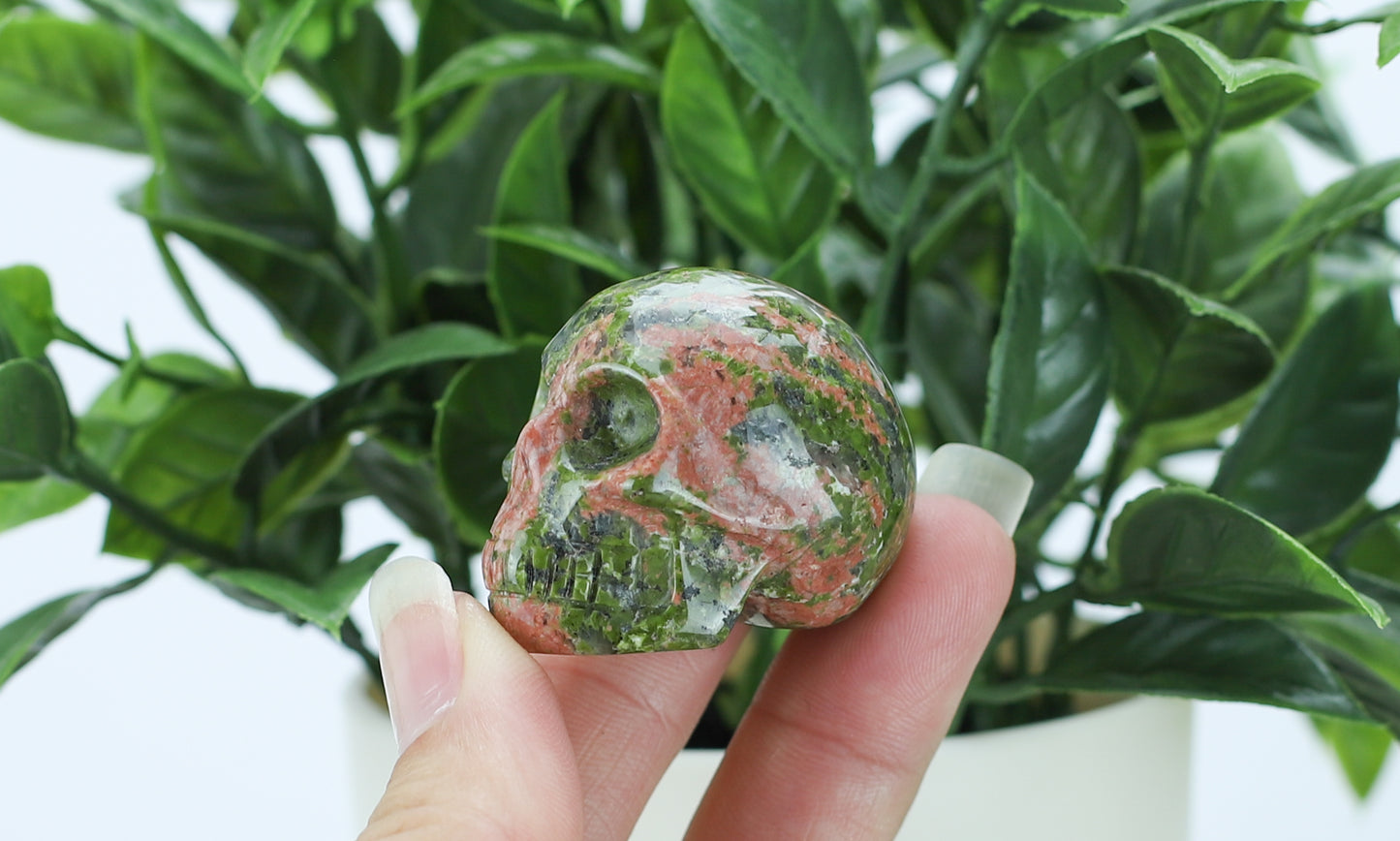 Unakite Mini Skull