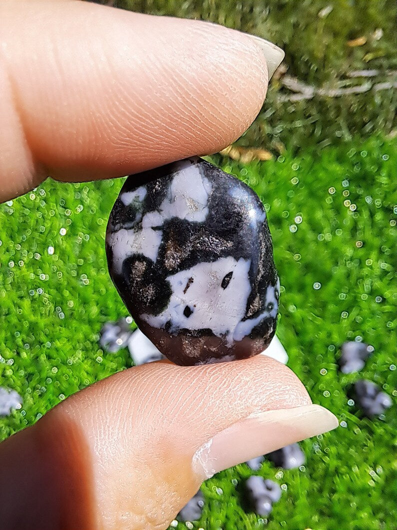 Indigo Gabbro Crystal Tumbles - Healing Stones for Balance and Protection