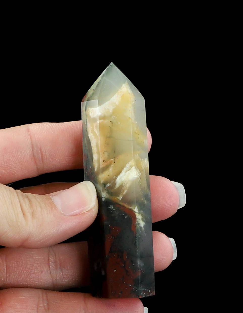 Bloodstone Tower Point - Protection, Courage, Grounding