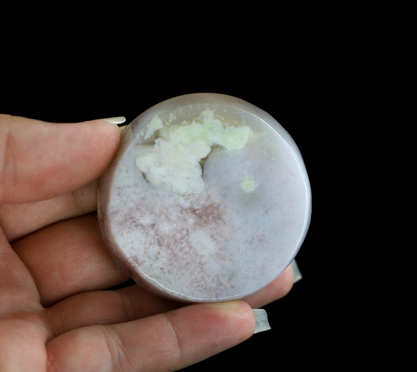 Flower Agate Crystal Bowl - Perfect for Meditation and Spiritual Energy