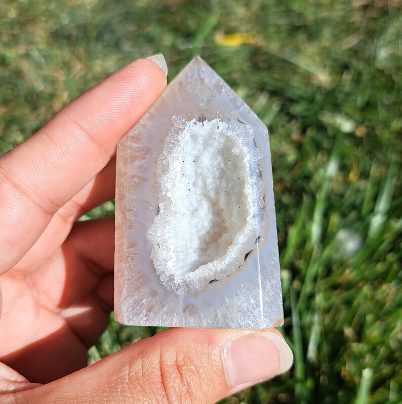 Druzy Agate Tower - Spiritual Healing and Meditation