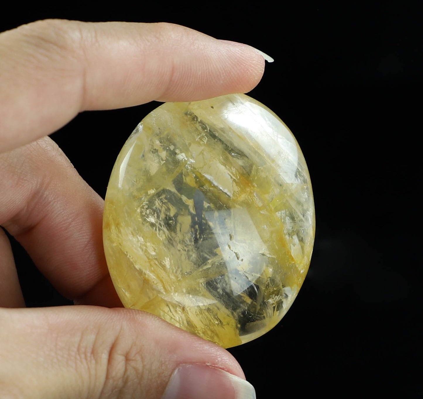 Golden Healer Palm Stone