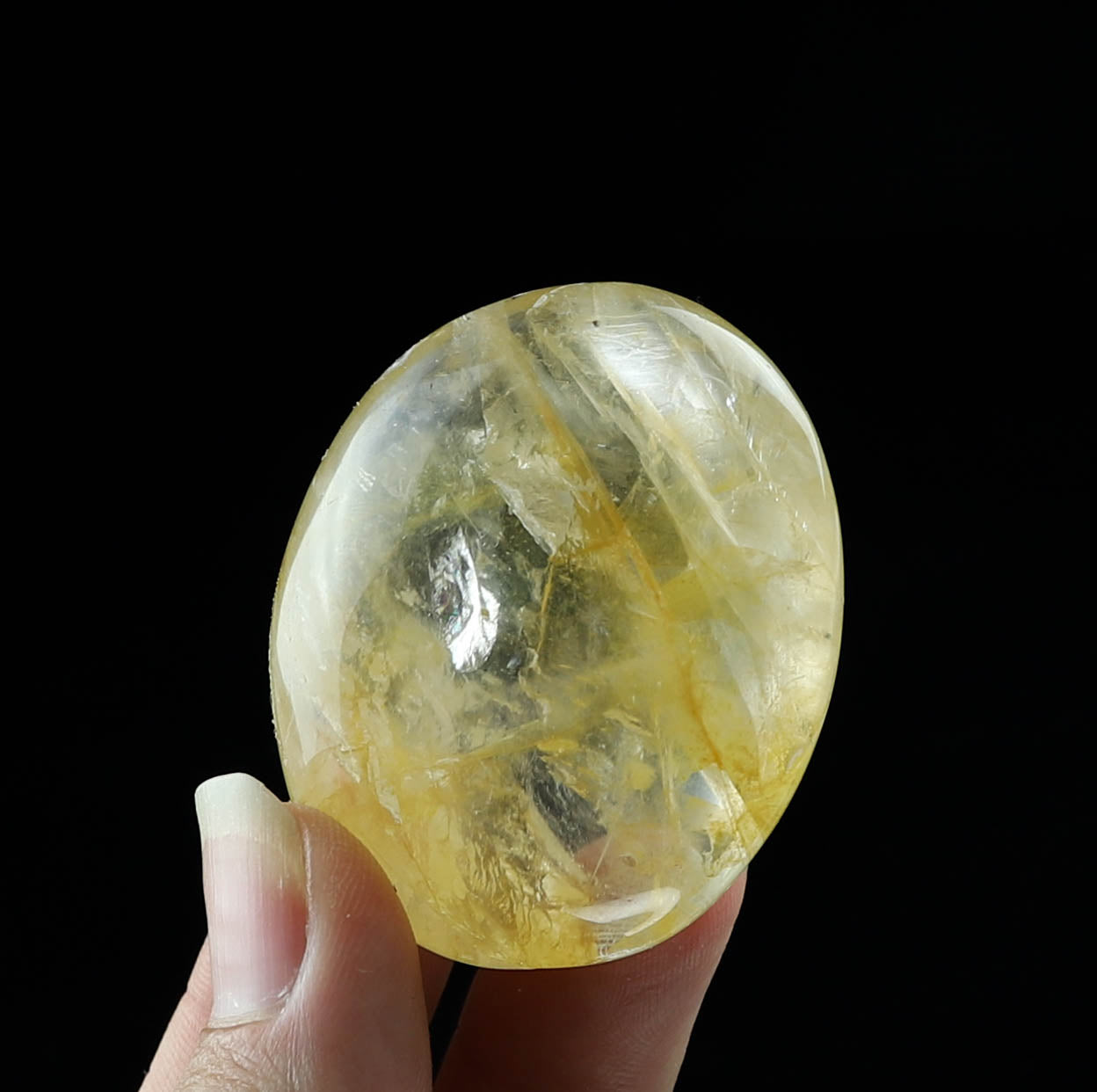 Golden Healer Palm Stone