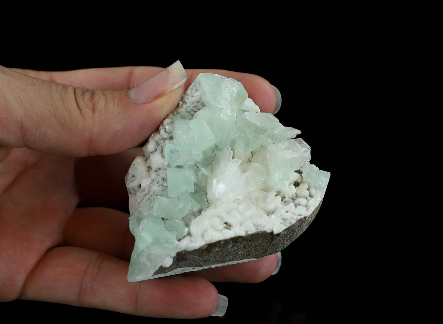 Green Apophyllite Specimen - Calming and Healing Mineral Décor
