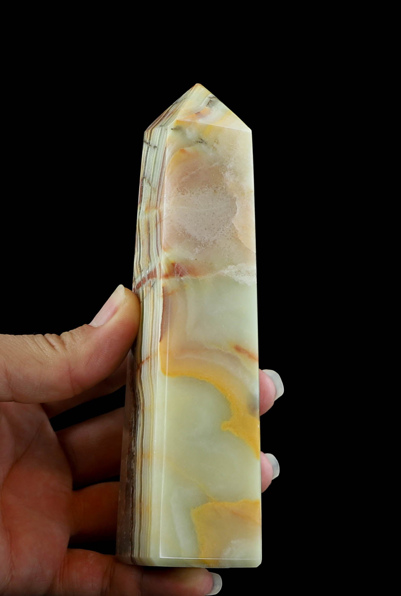 Natural Onyx Crystal Tower - Healing and Positive Energy