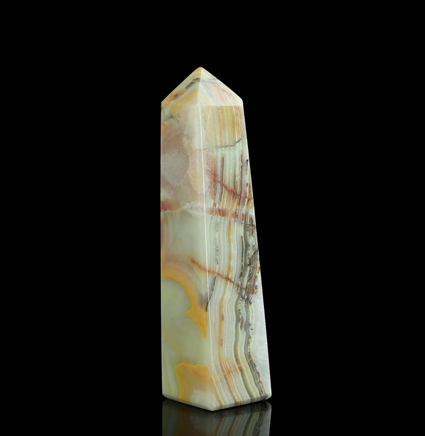Natural Onyx Crystal Tower - Healing and Positive Energy