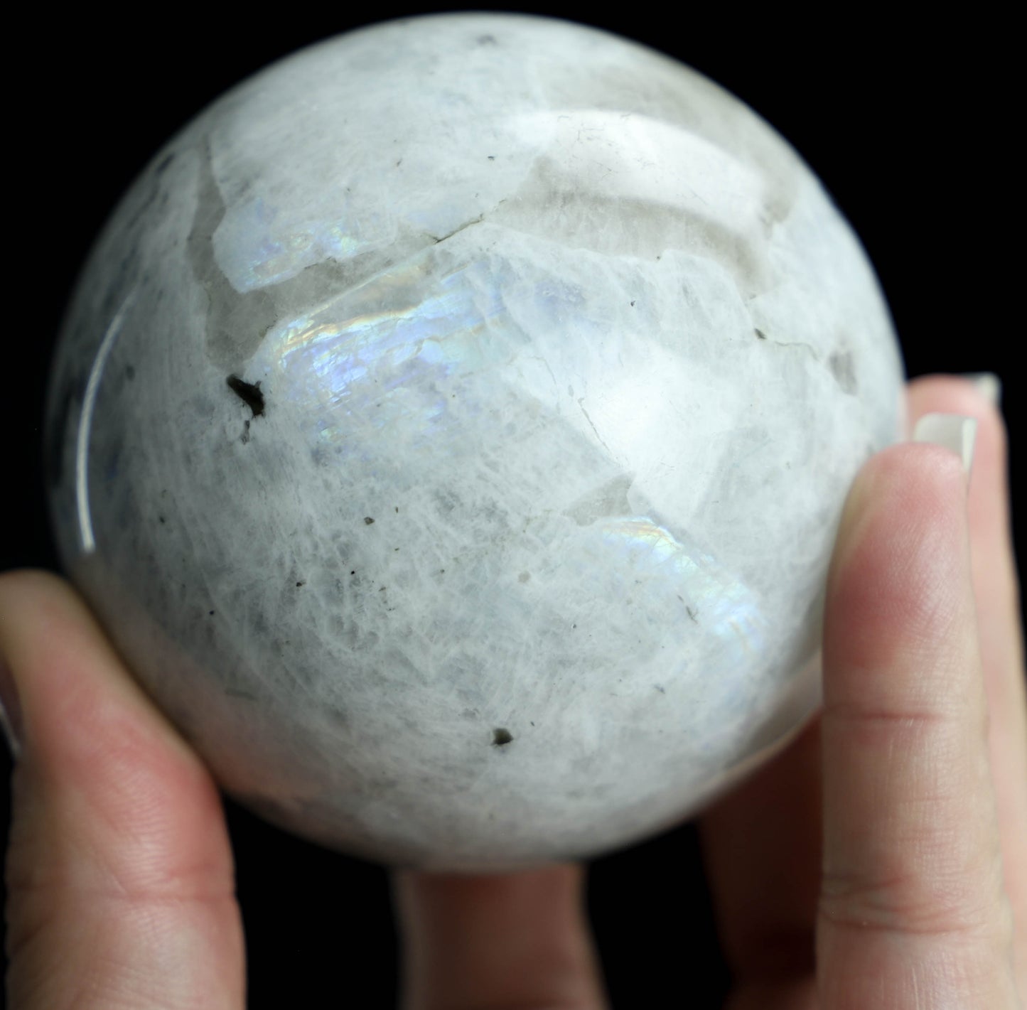 Rainbow Moonstone Sphere - For Healing and Spiritual Awakening