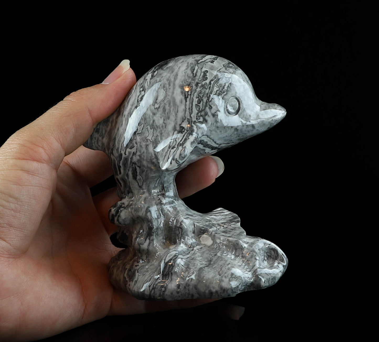Agate Crystal Dolphin