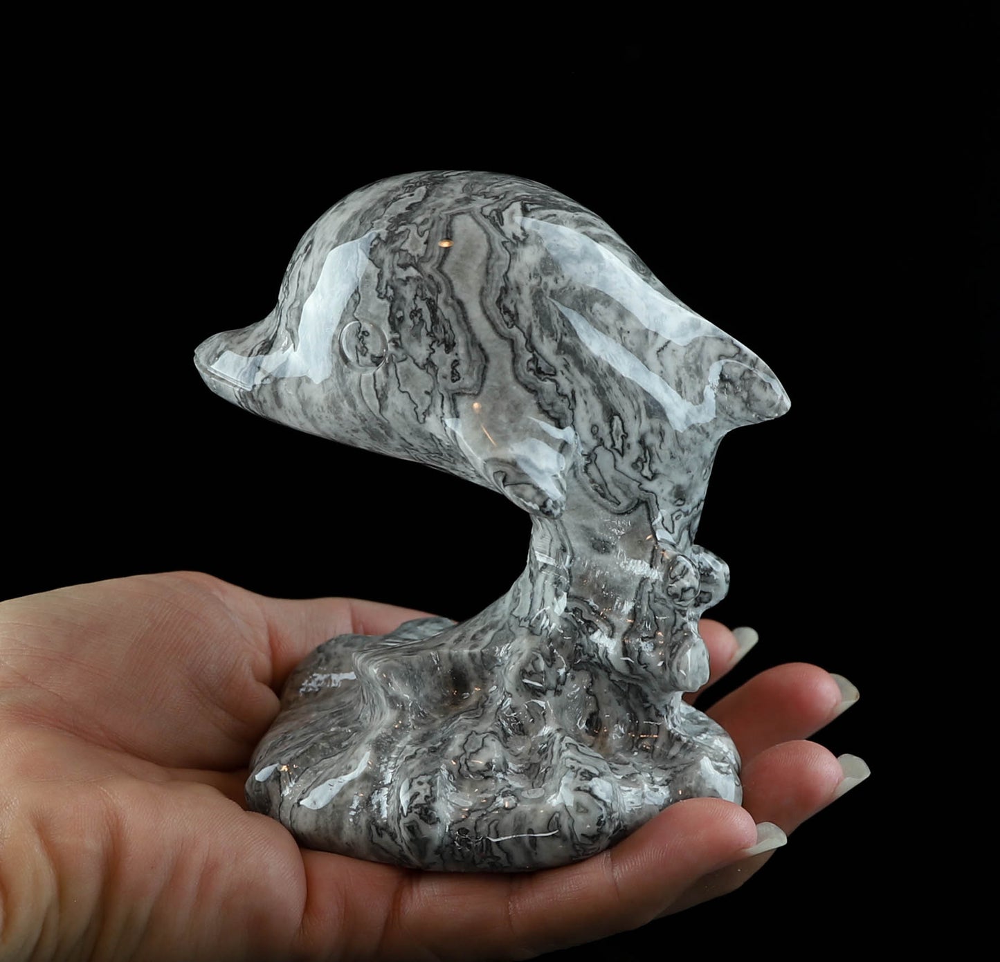 Agate Crystal Dolphin