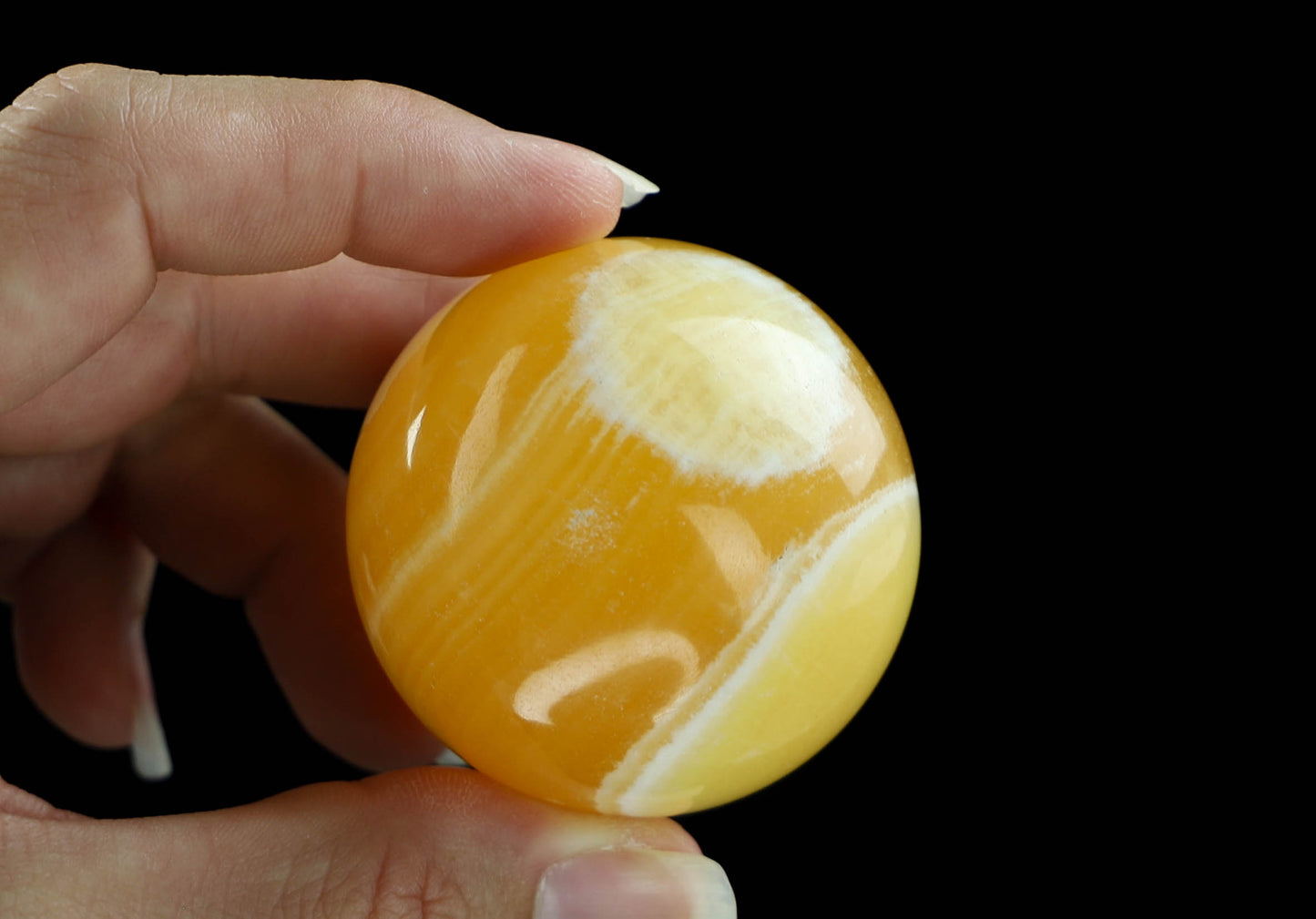 Orange Calcite Sphere