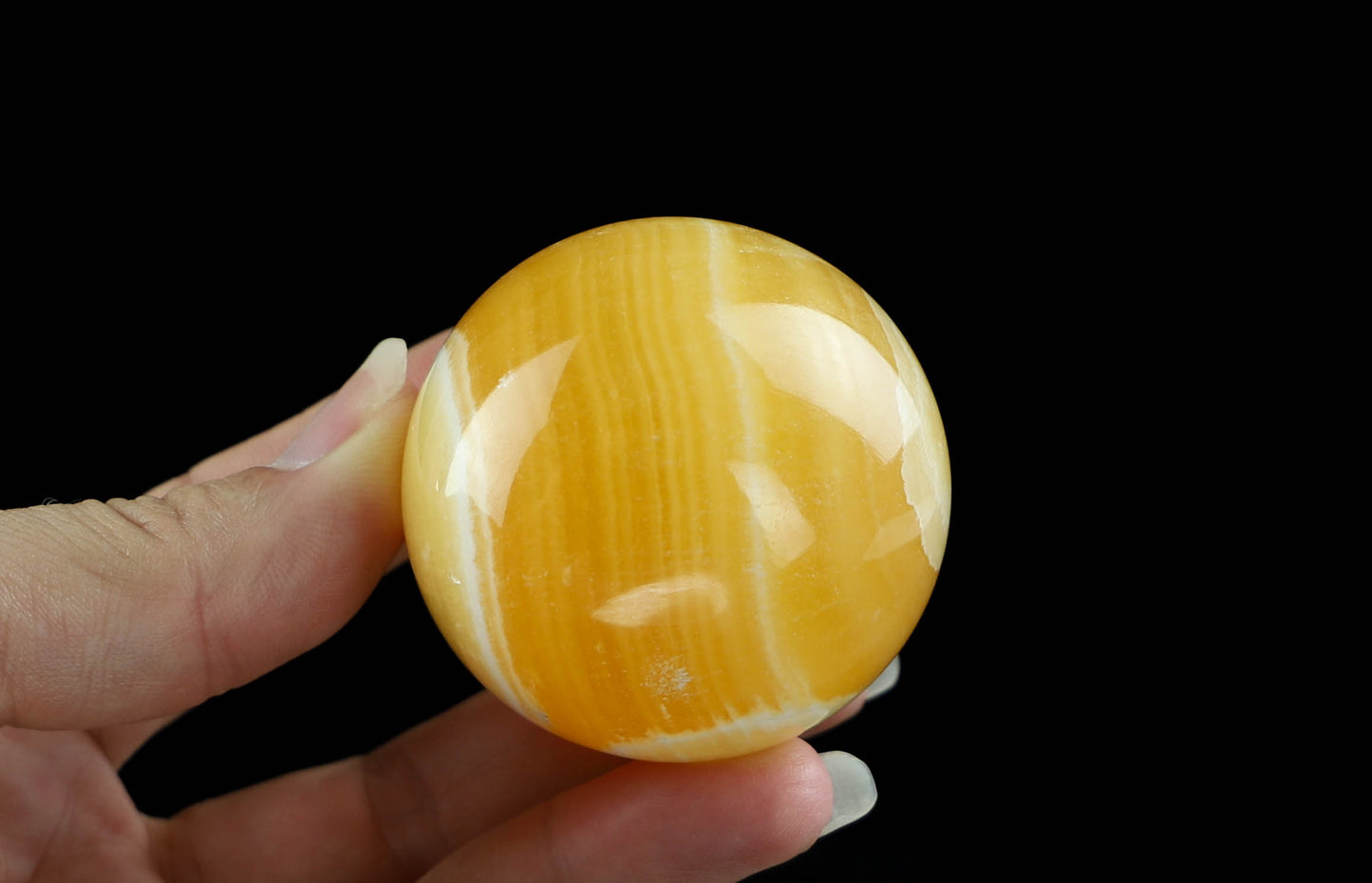 Orange Calcite Sphere