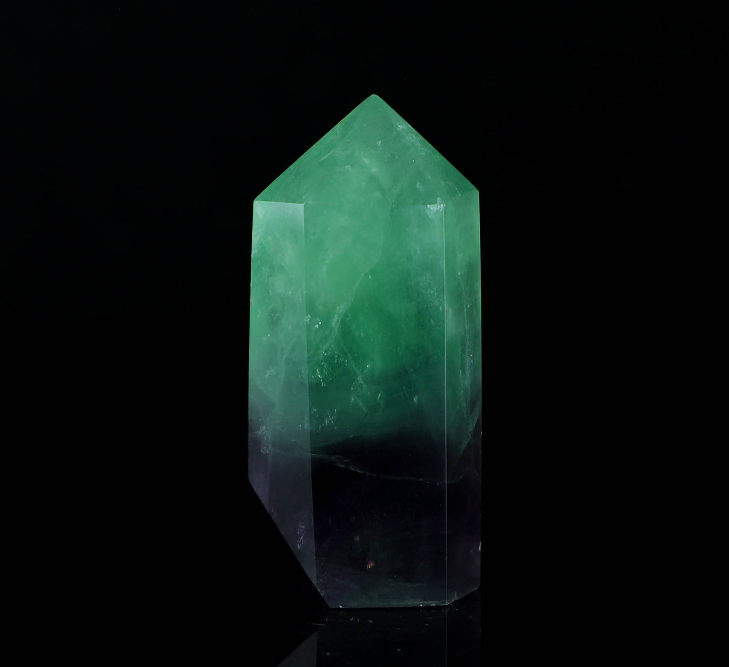 Green & Purple Fluorite Tower - Intuition, Meditation, Home Décor