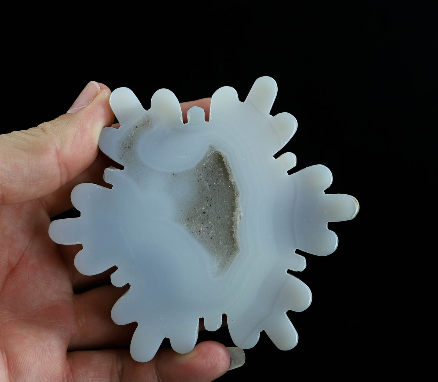 Agate Crystal Snowflake