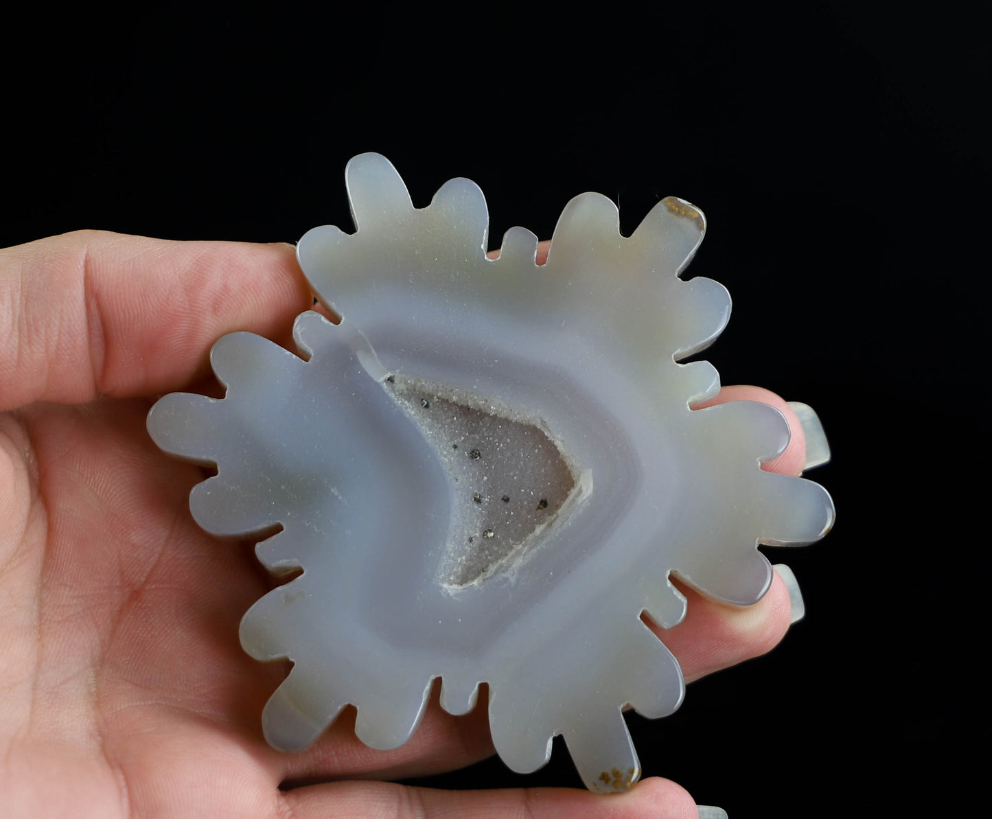Agate Crystal Snowflake