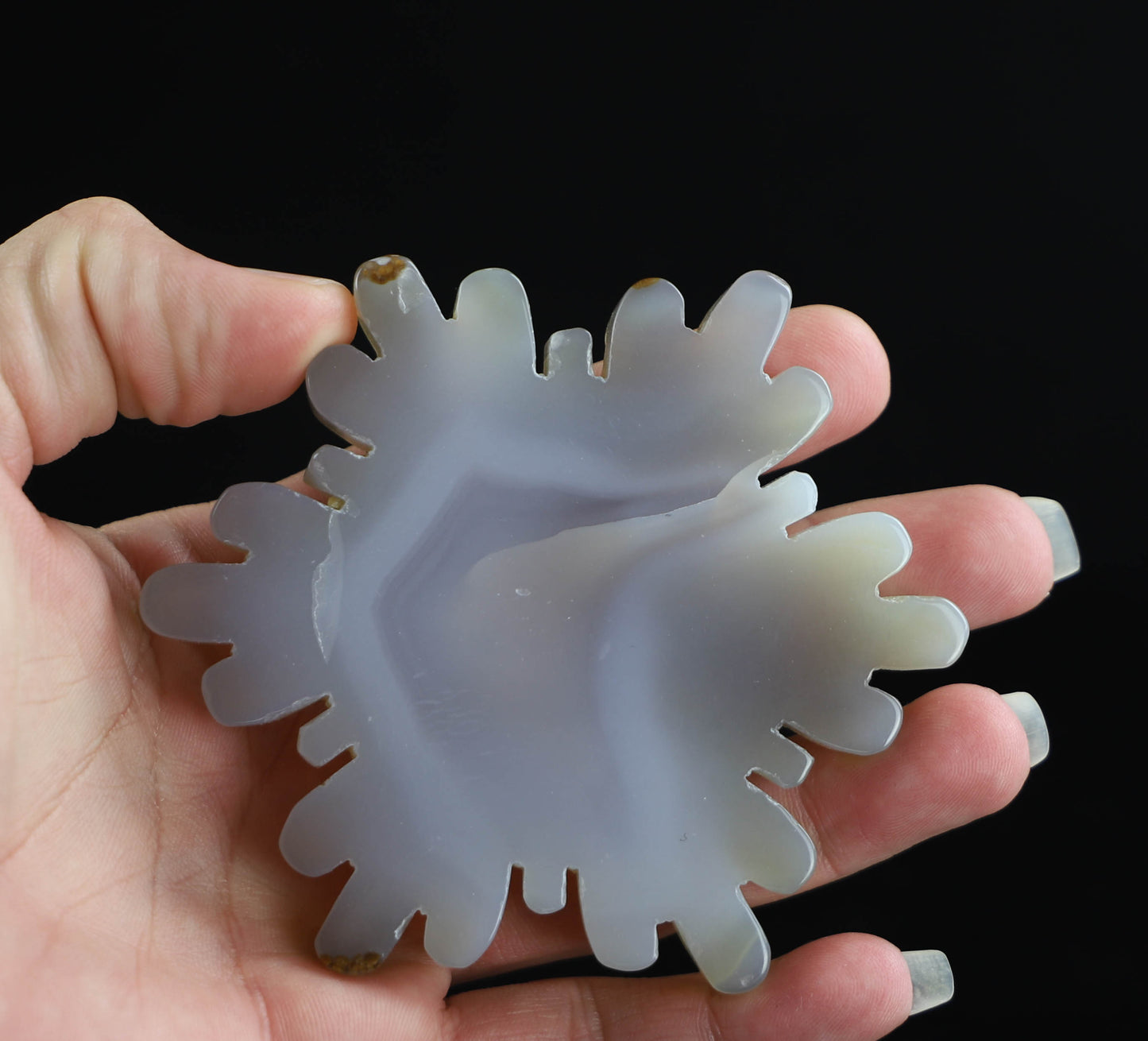 Agate Crystal Snowflake