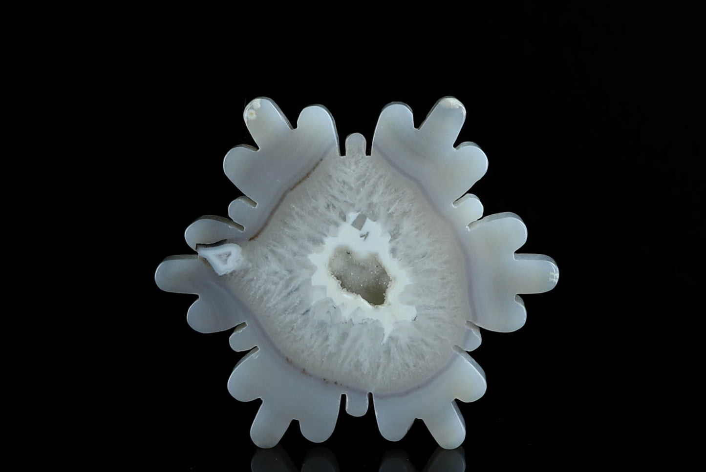 Agate Crystal Snowflake