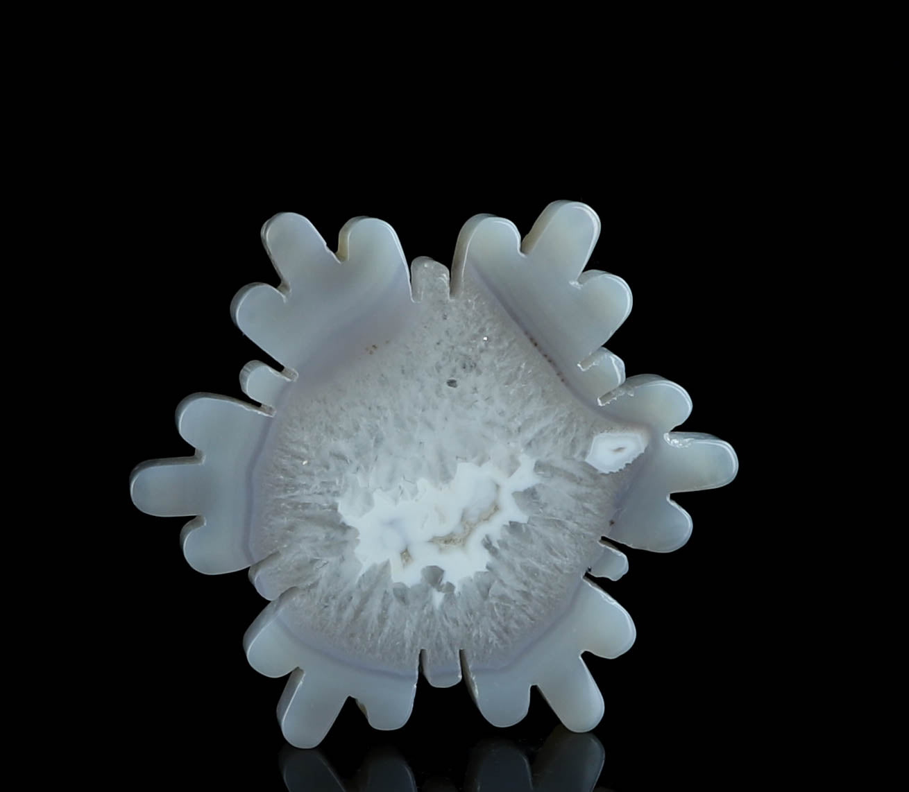 Agate Crystal Snowflake