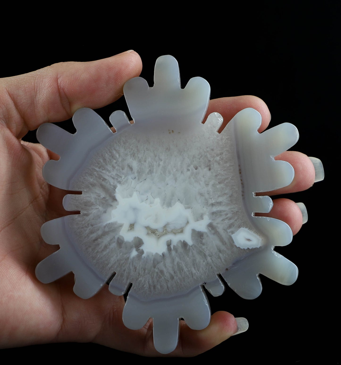 Agate Crystal Snowflake