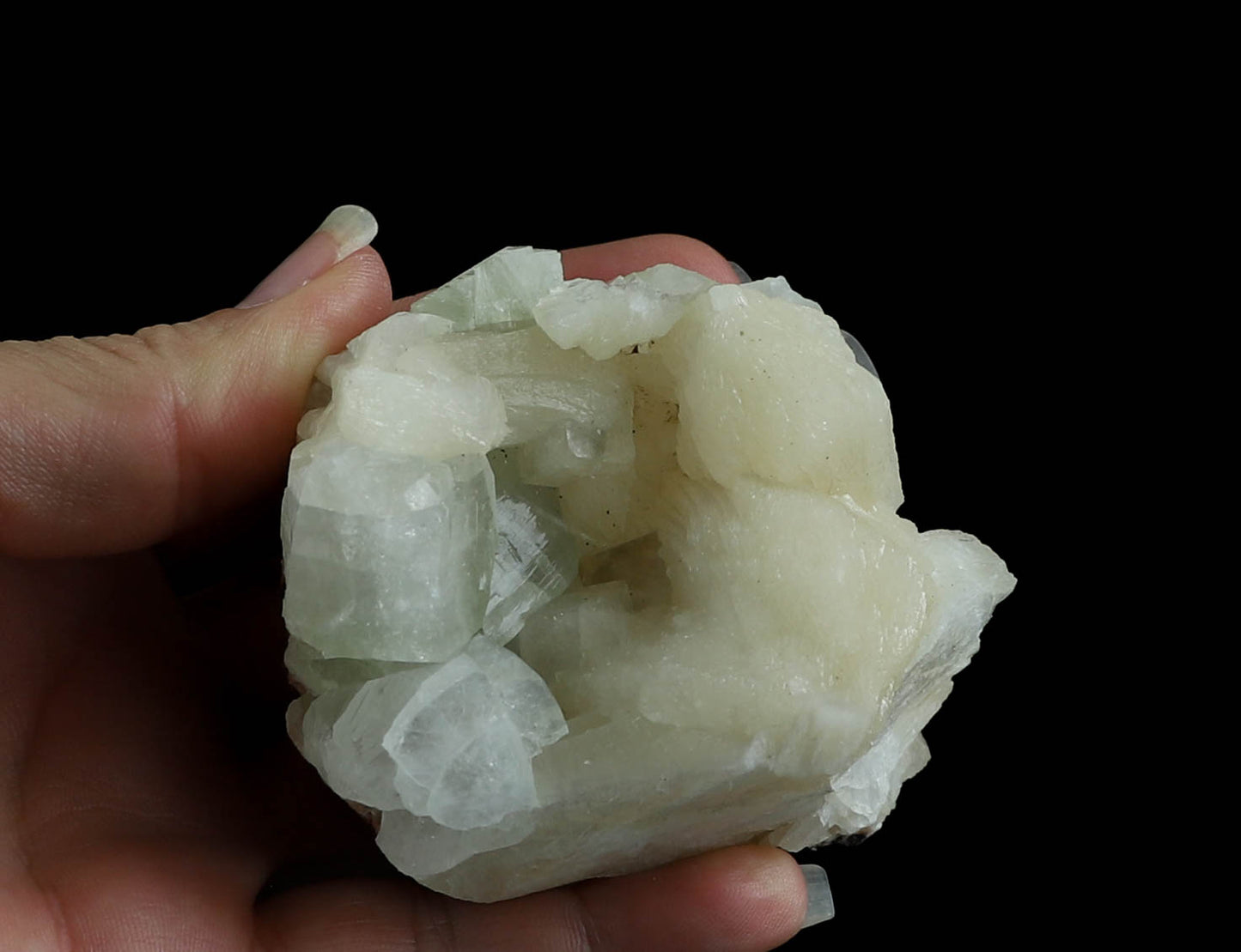Stilbite and Apophyllite Specimen - Healing, Intuition, Calming