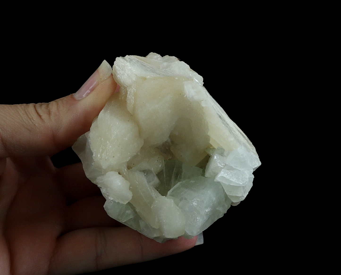 Stilbite and Apophyllite Specimen - Healing, Intuition, Calming