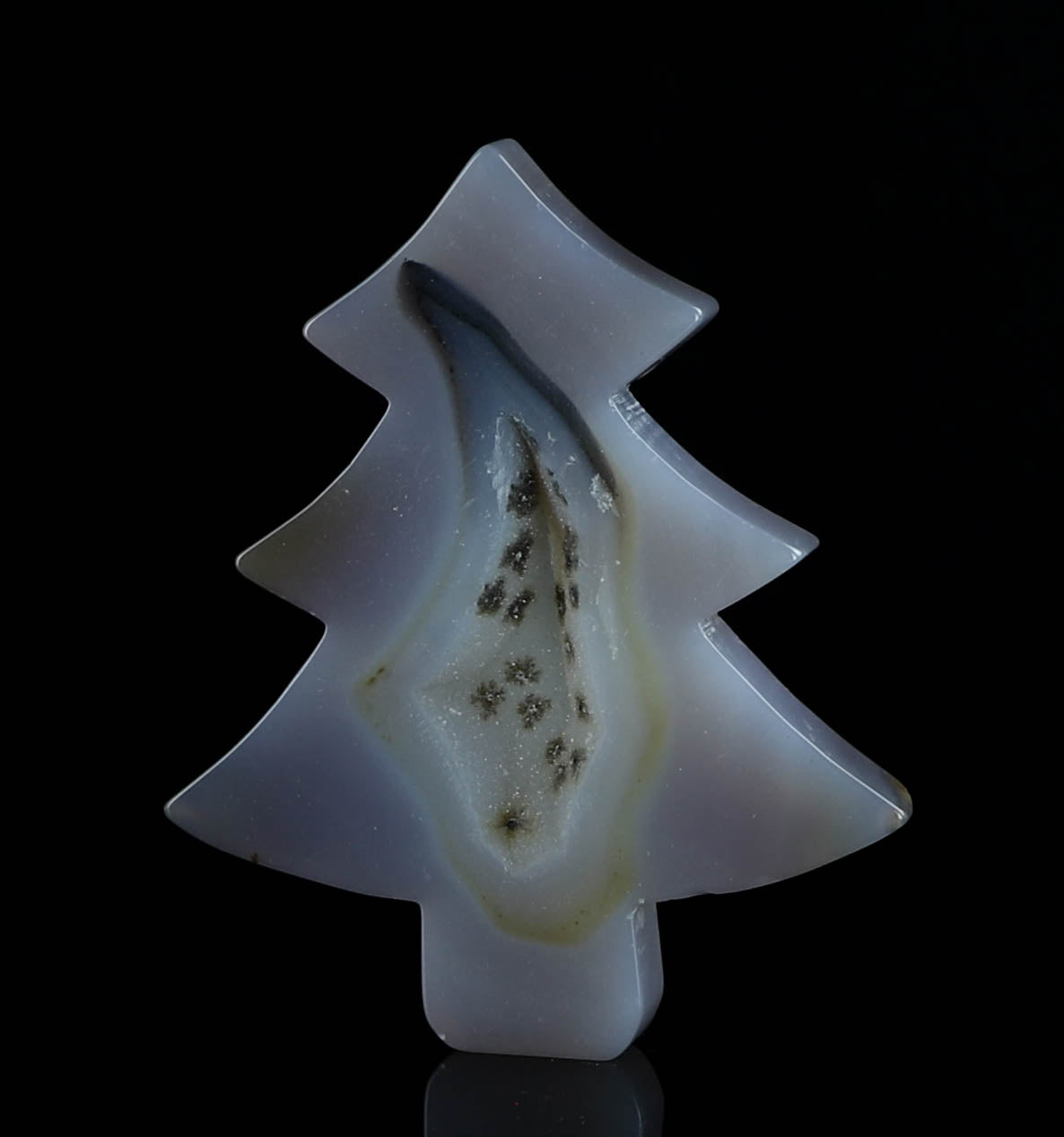 Agate Crystal Christmas Tree Carving