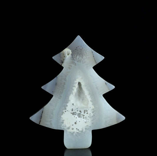 Agate Crystal Christmas Tree Carving