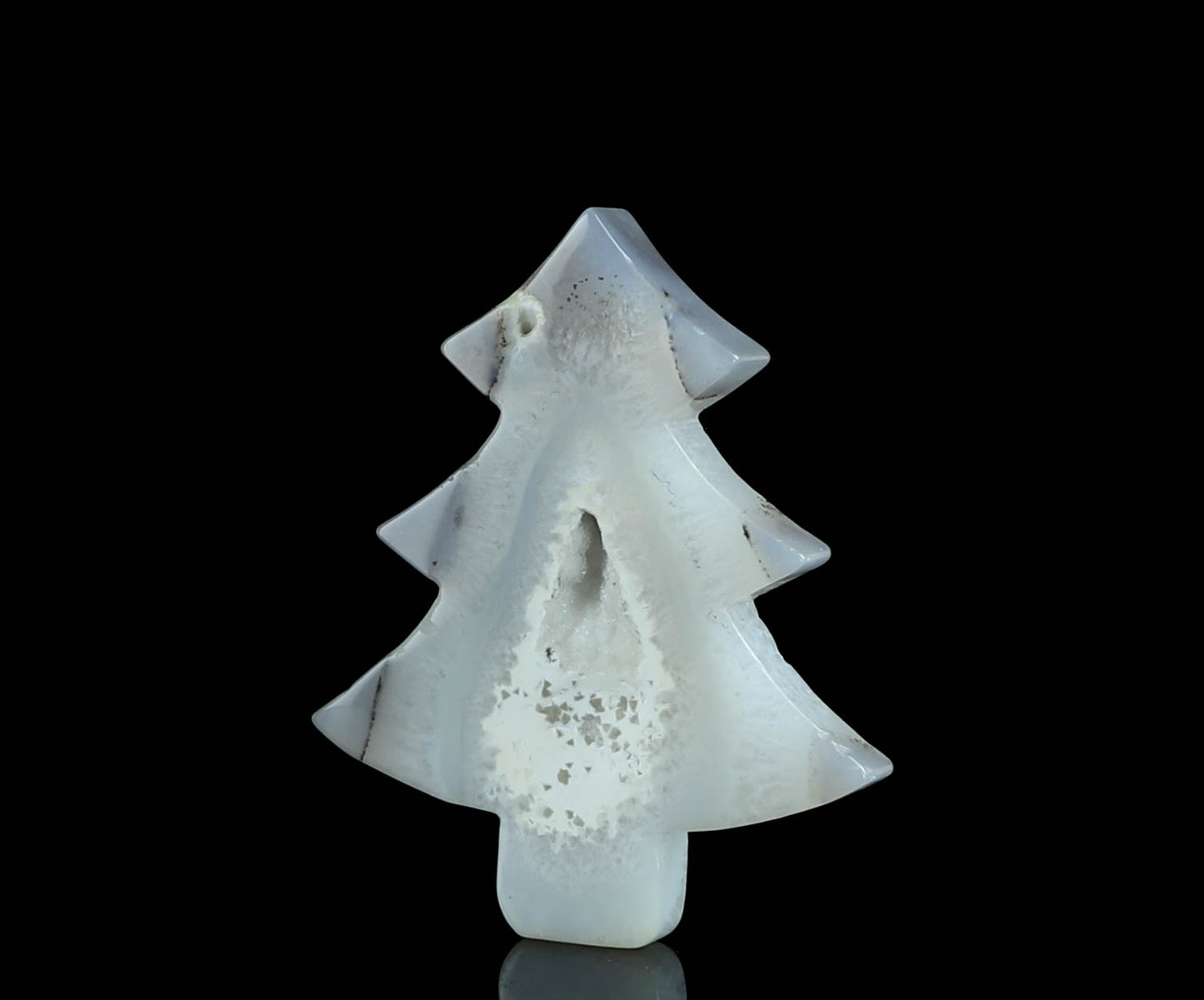 Agate Crystal Christmas Tree Carving