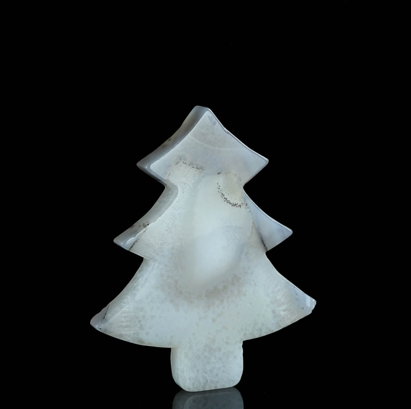 Agate Crystal Christmas Tree Carving