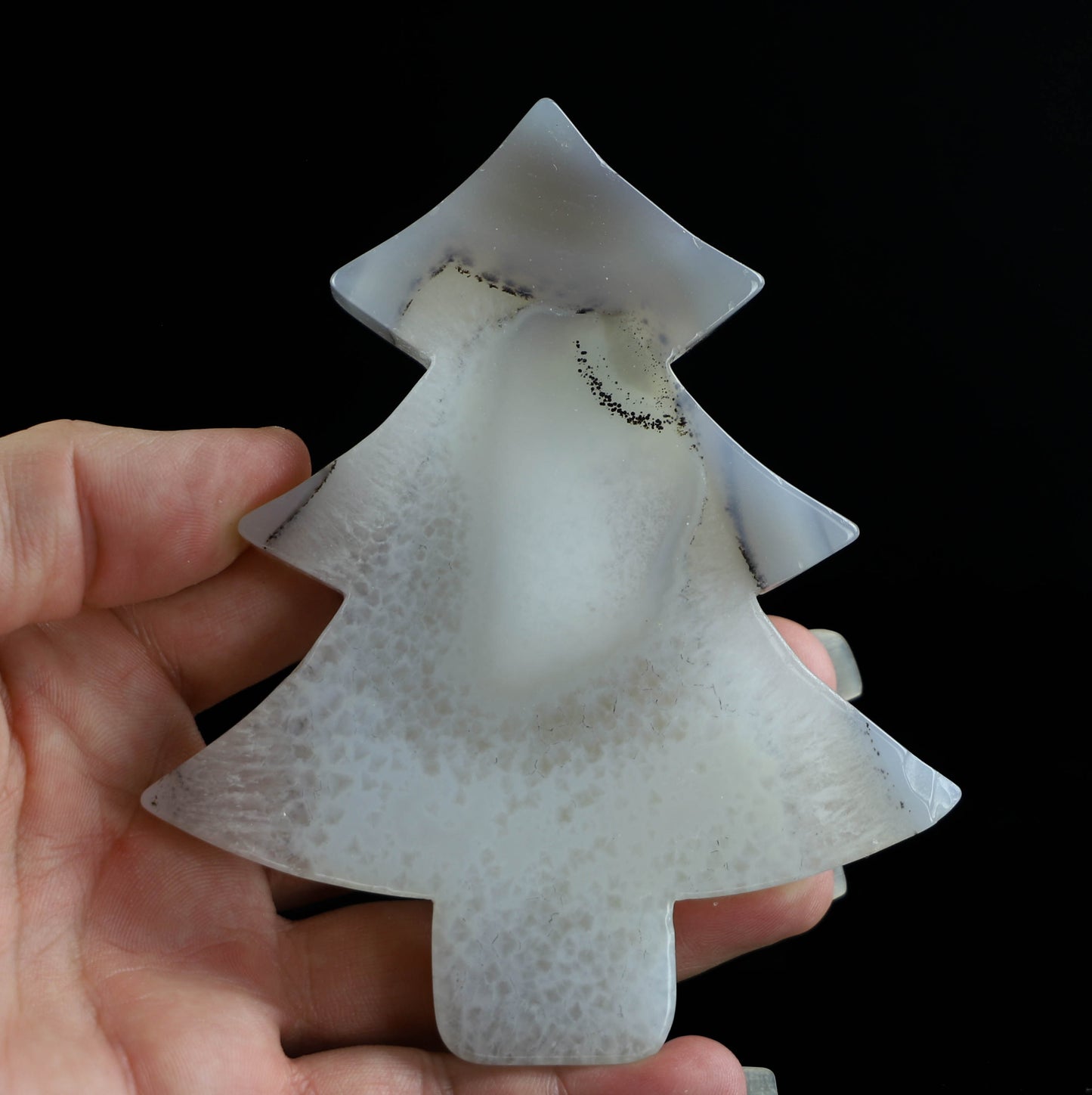 Agate Crystal Christmas Tree Carving