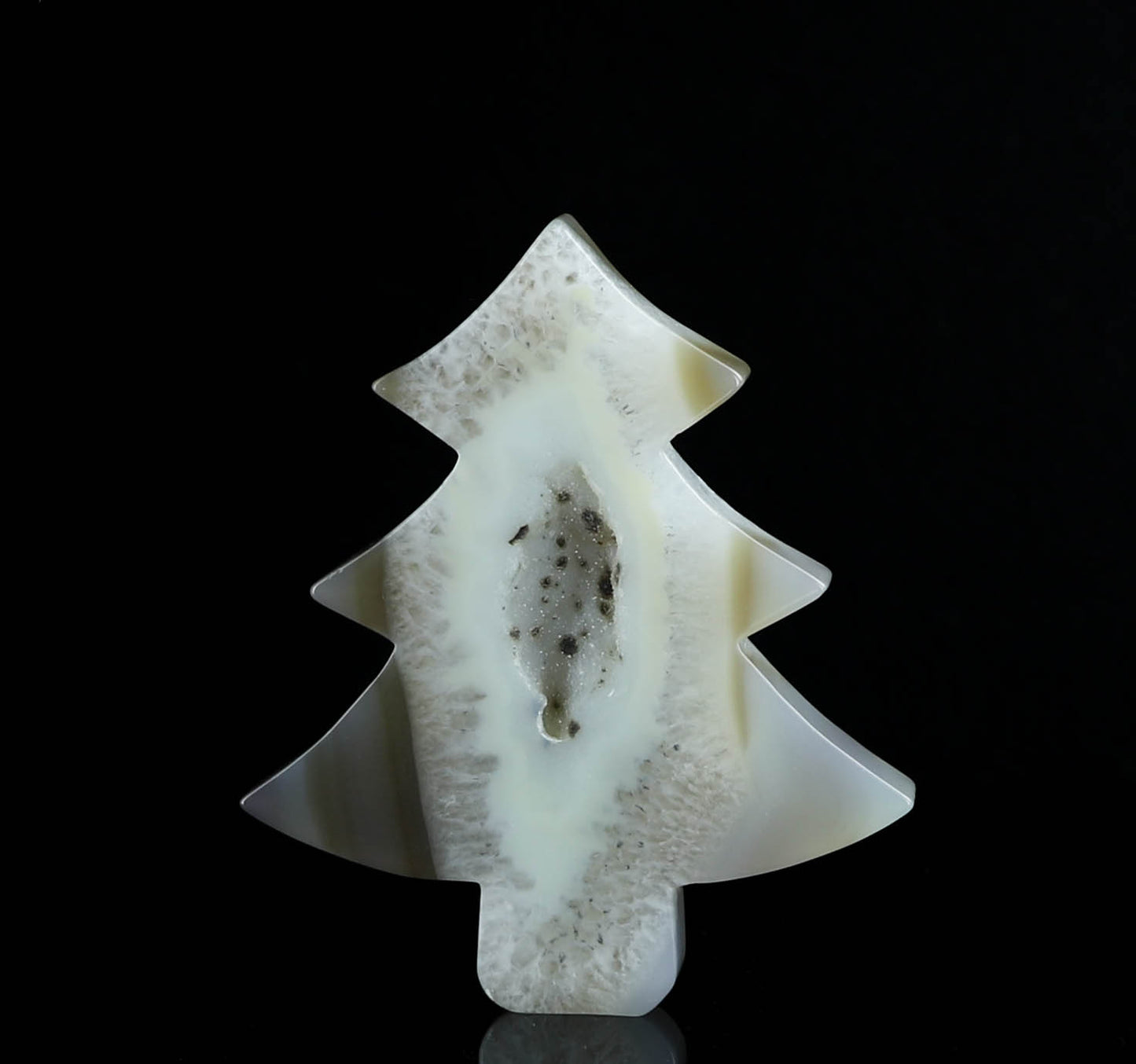 Agate Crystal Christmas Tree Carving