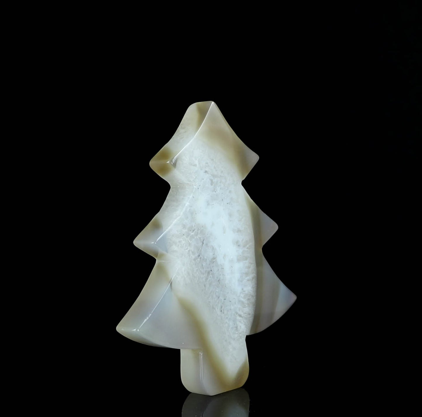Agate Crystal Christmas Tree Carving