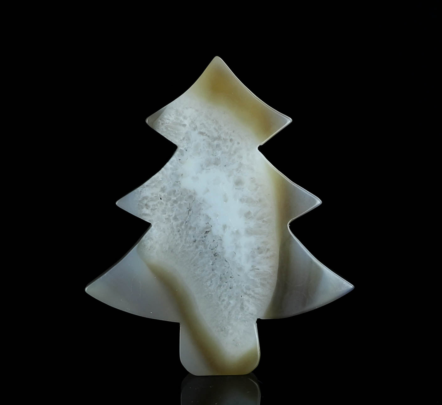 Agate Crystal Christmas Tree Carving