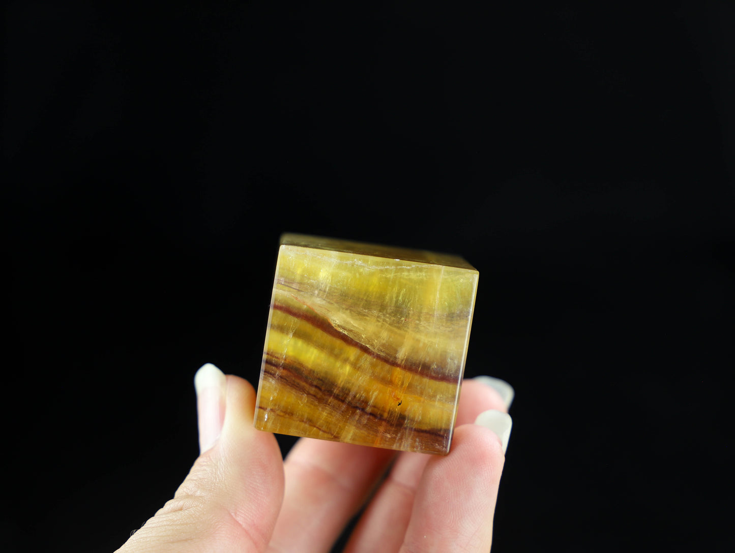Fluorite Crystal Cube